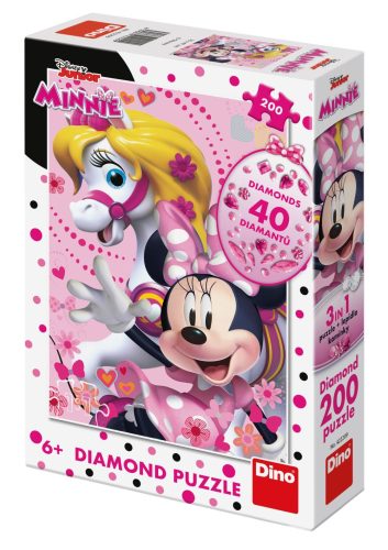 Dino gyémánt puzzle Minnie egér 200 db