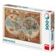 Dino puzzle Világtérkép 1626-tól 500 db