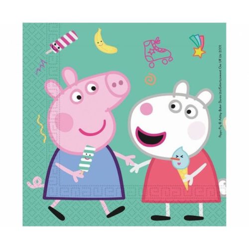 Servítky Prasiatko Peppa Pig 33x33cm 20ks