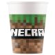 Poháre Minecraft papierové 200ml / 8ks