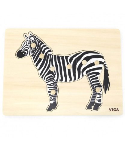 Viga Drevená vkladačka Zebra 8ks