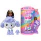 Mattel Cutie Reveal pastelová edícia mini fialový psík