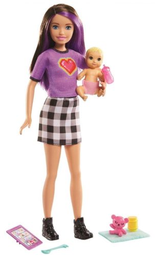 Mattel Barbie Skipper bébiszitter babával