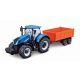 Bburago 1:50 New Holland traktor pótkocsival