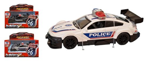 Policajné auto športové kov 11cm