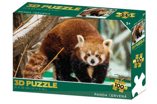 Puzzle 3D Vörös panda 100 db