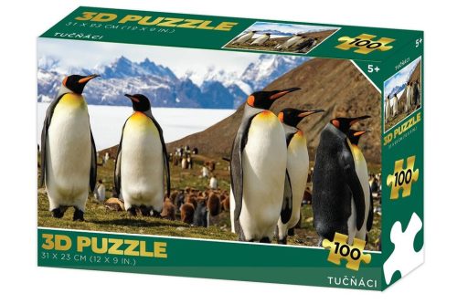 Puzzle 3D Pingvin 100 db