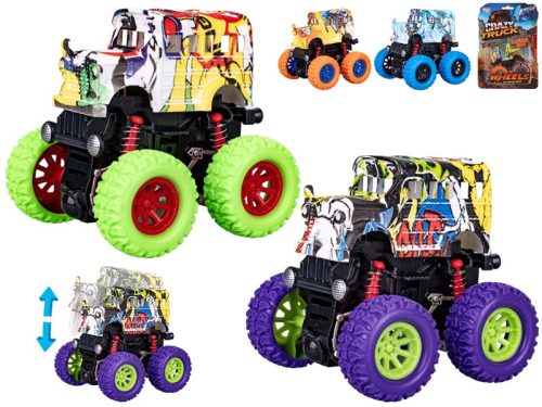 Busz Crazy Truck lendkeréken 9cm