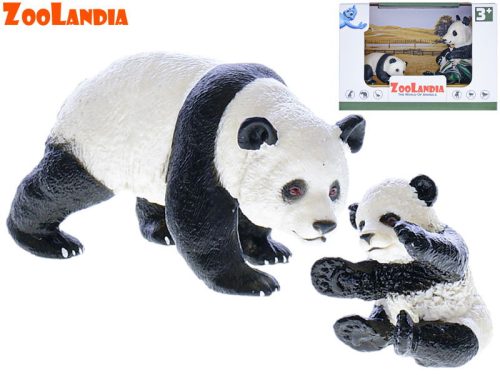 Zoolandia panda s mláďaťom 4,5-10cm 2druhy v krabičke