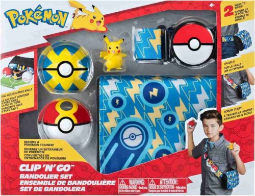 POKEMON Clip 'N' Go Pikachu edző öv táska készlet