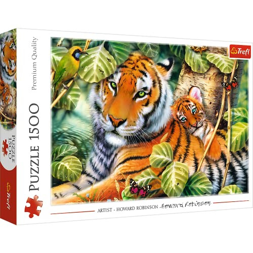 Trefl Puzzle 1500 Kettő tigris