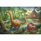 Trefl Puzzle Dinosaury na cestách 60 dielikov