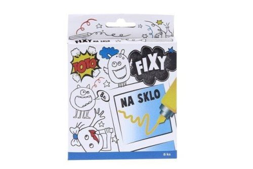 Fixky na sklo 8 farieb