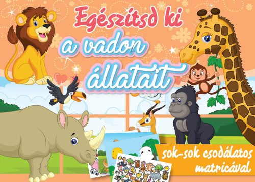 Egészítsd ki a vadon állatait matricákkal (Maďarská verzia)