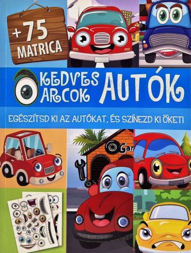 Kedves arcok autók munkafüzet ( Maďarská verzia )