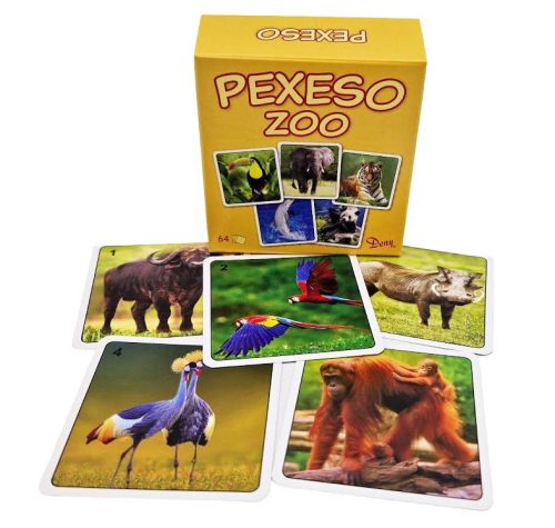 Pexeso ZOO v krabičke 32 dvojíc