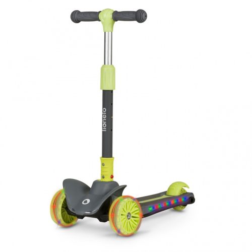 Lionelo Timmy összecsukható gyerek roller LED-es fényekkel 50kg-ig lime zöld