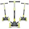 Lionelo Timmy összecsukható gyerek roller LED-es fényekkel 50kg-ig lime zöld