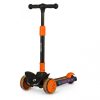 Lionelo Timmy összecsukható gyerek roller LED-es fényekkel 50kg-ig fekete-narancssárga