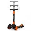 Lionelo Timmy összecsukható gyerek roller LED-es fényekkel 50kg-ig fekete-narancssárga