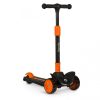 Lionelo Timmy összecsukható gyerek roller LED-es fényekkel 50kg-ig fekete-narancssárga
