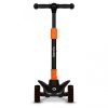 Lionelo Timmy összecsukható gyerek roller LED-es fényekkel 50kg-ig fekete-narancssárga