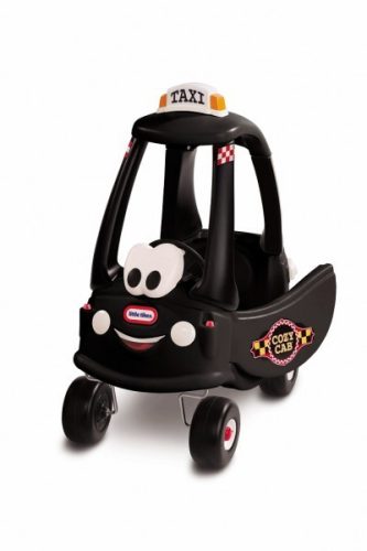 Little Tikes Car Cozy Coupe fekete Taxi lábbal hajtós bébitaxi