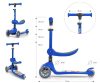Milly Mally Hulajnoga Fuzzy 2 az 1-ben gyerek roller, világítós kerekekkel, kék 50kg-ig