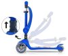 Milly Mally Hulajnoga Fuzzy 2 az 1-ben gyerek roller, világítós kerekekkel, kék 50kg-ig