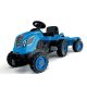 Smoby Farmer XL pedálos gyerek traktor utánfutóval kék 142 x 44 x 54.5 cm