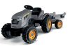 Smoby Stronger XXL pedálos gyerek traktor utánfutóval szürke 161 x 59 x 56 cm