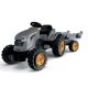 Smoby Stronger XXL pedálos gyerek traktor utánfutóval szürke 161 x 59 x 56 cm