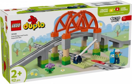 LEGO DUPLO 10426 Vasúti híd és sínek kiegészítő szett