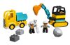 LEGO DUPLO 10931 Teherautó és lánctalpas exkavátor
