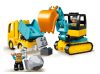 LEGO DUPLO 10931 Teherautó és lánctalpas exkavátor