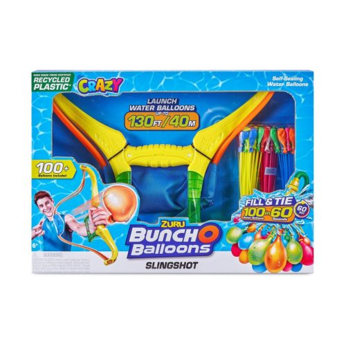 ZURU Bunch O Balloons Slingshot önzáró vízilufi (vízibomba) 100 db-os készlet + kilövő íj