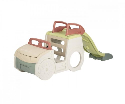 Smoby Adventure Car 1,5m-es csúszda homokozóval 233 x 68 x 91 cm