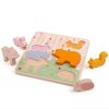 Bigjigs Baby Drevené puzzle Woodland