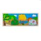 Bigjigs Toys Senzorické puzzle džungľa