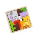 Bigjigs Toys Drevené kocky puzzle so zvieratkami safari