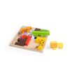 Bigjigs Toys Drevené kocky puzzle so zvieratkami safari