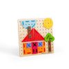 Bigjigs Toys Drevená šnurovacia hra Geometrické tvary