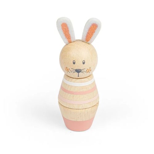 Bigjigs Toys Drevené skrutkovacie zvieratko Králik