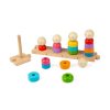 Bigjigs Toys Nasadzovanie Dúhová rodina