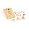 Bigjigs Toys Drevené puzzle Anatómia chlapec