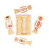 Bigjigs Toys Drevené puzzle Anatómia chlapec