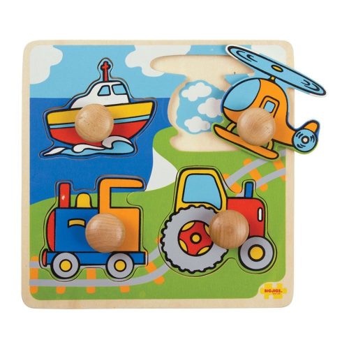 Bigjigs Toys Vkladacie puzzle doprava