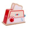 Bigjigs Toys Drevený toaster s bodkami