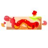 Bigjigs Toys Počítacie puzzle húsenica