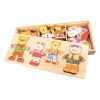 Bigjigs Toys Obliekacie puzzle Medvedia rodinka